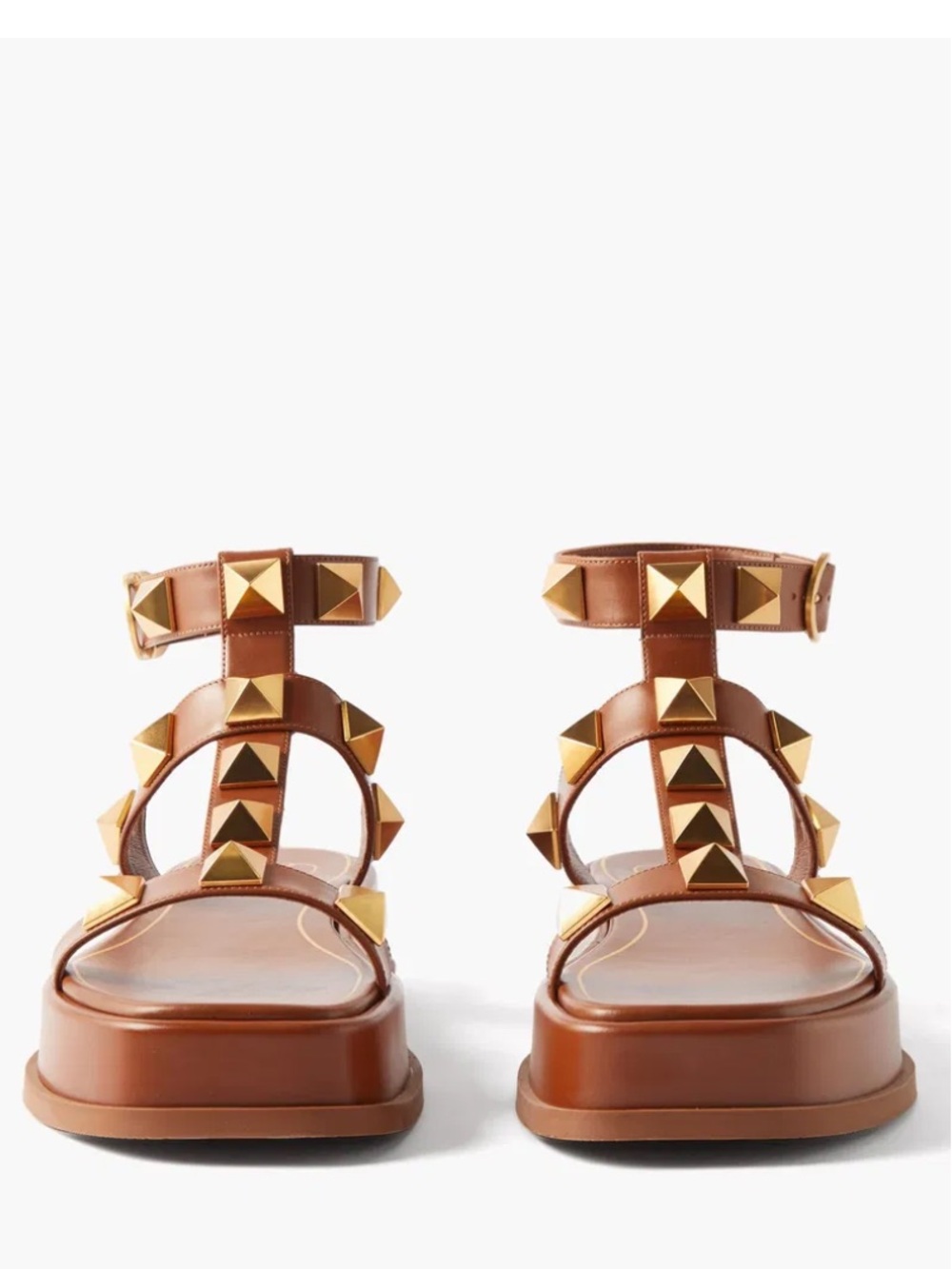 Valentino Leather Roman Stud Sandals, Pre-Owned, US 7, IT 37, S90 - Picture 6 of 11